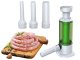 Hand sausage stuffer with 4 tips vertical spritzer machine