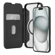 Puro Book Mag MagSafe Leather Wallet Case for iPhone 16, Black