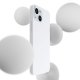 Чехол 3mk Hardy Silicone MagCase для iPhone 15, бело-серебристый