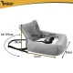 Purlov Dog Car Seat L 53x42x30cm, Grey