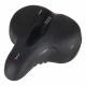 Bicycle Saddle with Elastic Foam and Reflector, Black