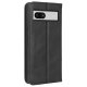 Google Pixel 7a Wallet Design Card Slots Leather Phone Case Cover, Black