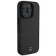 Mercedes Textured And Plain Leather MagSafe Case for iPhone 16 Pro, Black
