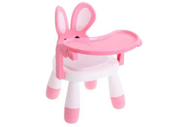 Kids Feeding and Play Chair with Table, Pink