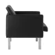 Gabbiano BM18011 Waiting Room Lounge Chair, Black