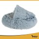 Purlov 26583 Plush Pet Bed for Cats and Small Dogs, S, Grey