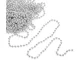 Christmas Tree Bead Garland, 5m, Silver