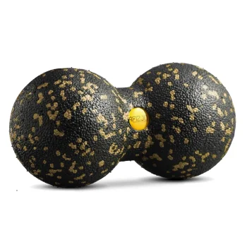 4FIZJO EPP Double Massage Ball 8 cm, Black/Gold