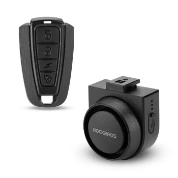 Rockbros A2 Bicycle Bell with 115 dB Alarm and Remote Control - Black