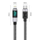 Orico LDC2L USB-C to Lightning PD Cable 29W with LED Display 1.5m - Black