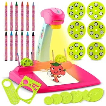 Kids Drawing Projector Art Toy Ricokids 772000, Pink
