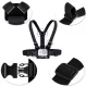 Chest Mount Harness for Action Cameras and Smartphones AP29, Black