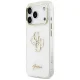 Guess IML 4G Script Metal Phone Case Cover iPhone 17 Pro Max - White