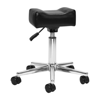 Sillon Bell Mobile Pedicure Footstool Black