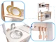 Lulilo Kuketo Wooden Play Kitchen for Kids (MDF), 85cm, with Accessories