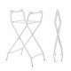 Складная детская ванночка с подставкой и термометром, розовая