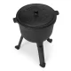 Multigarden VK5L BLACK Cast Iron Campfire Pot with Legs, 5L, Black
