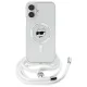 Karl Lagerfeld iPhone 16 Case IML Choupette Head & Cord MagSafe - Clear