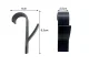 Bathroom Radiator Towel Hooks, 2 pcs, Black