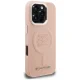 Karl Lagerfeld Initial & Metal Logo MagSafe Case for iPhone 16 Pro Max, Pink