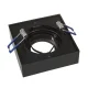 Maclean MCE464 B Recessed Spotlight for MR16/GU10, Black