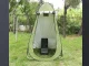 Portable Folding Camping Toilet, Black/Grey