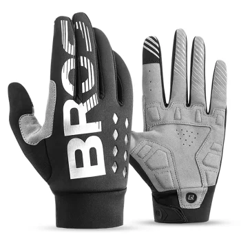 Rockbros 16410061005 Insulated Cycling Gloves, Size XXL, Black and Grey