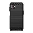 Samsung Galaxy Xcover 6 Pro (SM-G736) / Xcover Pro 2 Carbon Fiber TPU Protective Case Cover, Black