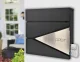 Mailbox for Letters and Newspapers, Steel, Anthracite