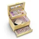Jewelry Box Massido MS-705 with Mirror and Key, Gold