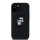 Karl Lagerfeld Silicone Karl & Choupette MagSafe Case for iPhone 15 Plus / 14 Plus, Black
