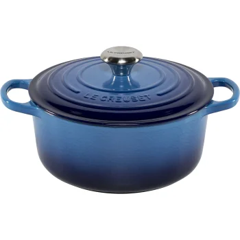 Ketaus puodas Le Creuset Signature 24 cm, 4.2 l, žydras