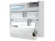 5-in-1 Wall-Mounted Foil and Paper Towel Dispenser, White