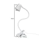 Izoxis 00019455 Desk Lamp with Clip and Base, White