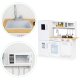 Ecotoys PLK553 Wooden Kids Kitchen with LED Light and Accessories