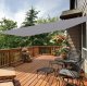 Gardlov 23162 Garden Patio Waterproof Sun Shade Sail Awning Canopy 3x2m, Gray