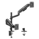 Ergo Office ER-692 B Dual Monitor Desk Mount with Gas Spring, 17\"-32\", 1-10kg, Black