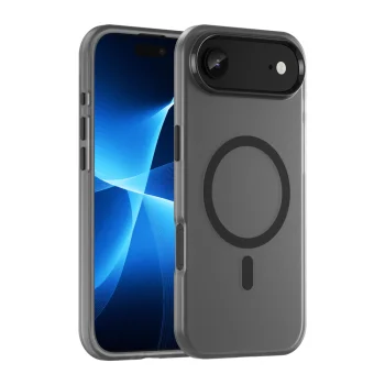 Magnetic Abrasive iPhone 17 Air Case with MagSafe Support, Matte Black