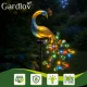Gardlov 25281 Peacock Solar Garden Lamp, 40 LED