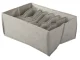 Underwear Drawer Organizer for Bras and Socks, 7 Compartments