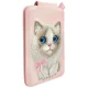 Nimmy New Big-Eye Cute Pets 2.0 Cat Magnetic Wallet with Phone Stand, Pink