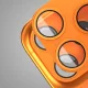 Etteri Full Camera Lens Guard for iPhone 17 Pro, Orange