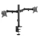 Maclean MC-754N Desk Mount for 2 Monitors, 17-32\", VESA, Black