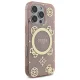 Guess iPhone 16 Pro Case IML Peony On 4G Background MagSafe, Pink
