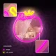 Forever Light Mirror LED Neon QUEEN, Warm White/Pink