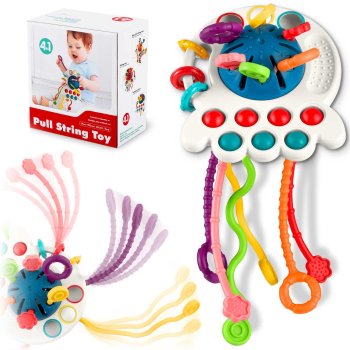 Ricokids RK-762 UFO Pull String Sensory Toy for Babies