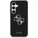Guess Silicone Big 4G Logo Bottom Script Case for Samsung Galaxy S25 - Black