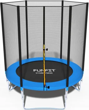 FUNFIT Garden Trampoline with Safety Net and Ladder, 183 cm