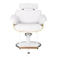 Hairdressing Chair Gabbiano Florencja White with White Base
