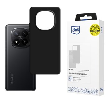 3mk Matt Case Pro for Xiaomi Redmi Note 14 Pro+, Matte Black